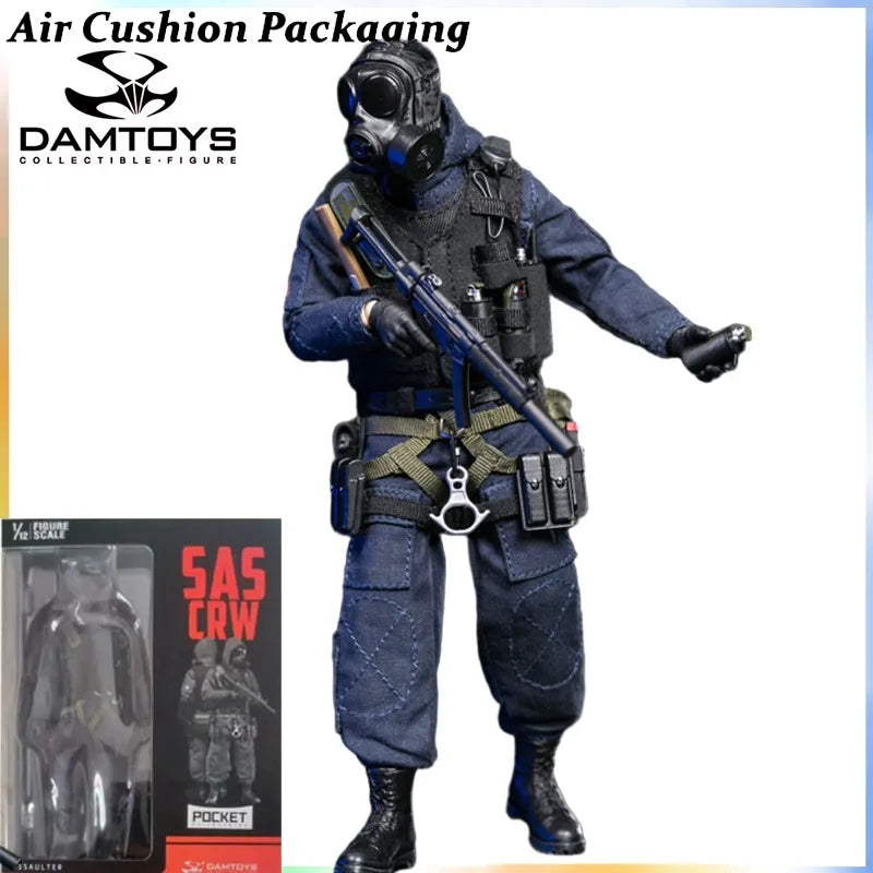 DAMTOYS Genuine 1/12 Pocket Elite Series British SAS Counter Terrorism Group Hong Kong Flying Tigers Action Figures Model Toy