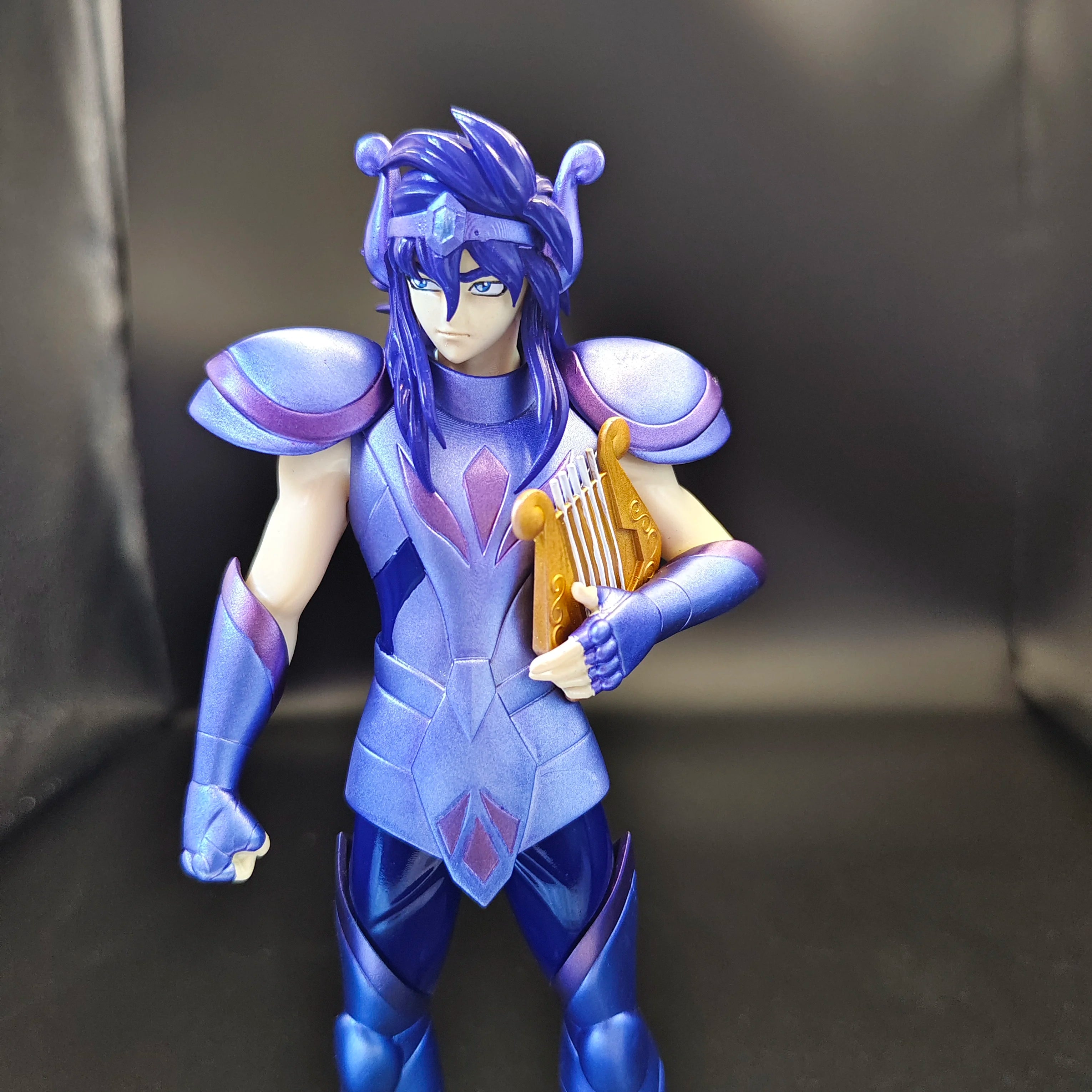 Saint Seiya Wraith Saint Silver Saint Lyra Orpheus Resin Figure Model Toy