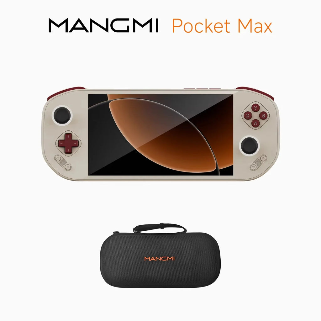 MANGMI Pocket Max Handheld Gaming Console TMR Joysticks Hall Triggers Android 13 8+128GB with 7" 144Hz AMOLED Screen Wifi6+BT5.1