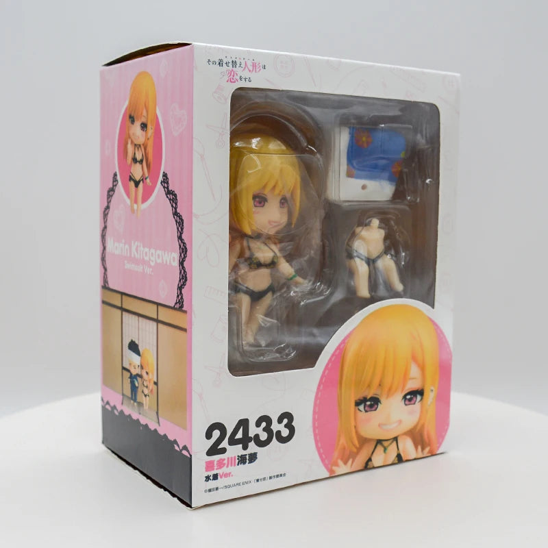 23cm My Dress-Up Darling Marin Kitagawa Swimsuit Anime Girl Figure Marin Kitagawa Bikini Action Figure Adult Sexy Model Doll Toy