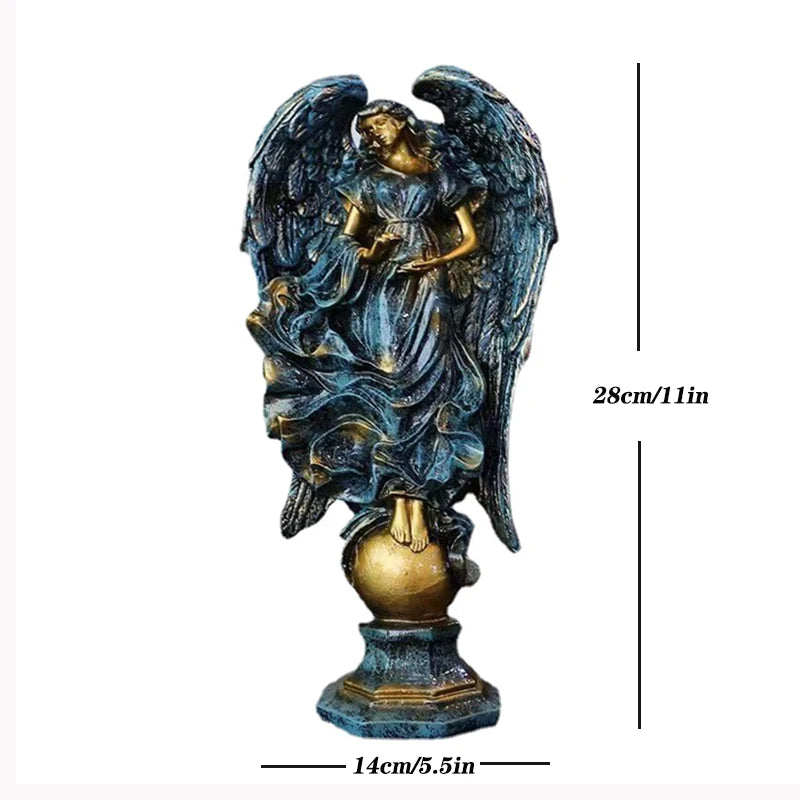 Prayer Angel Goddess Sculpture Ornament  Ancient Greek Mythological Figures Lucky Statue Office Study New Room Home Decor