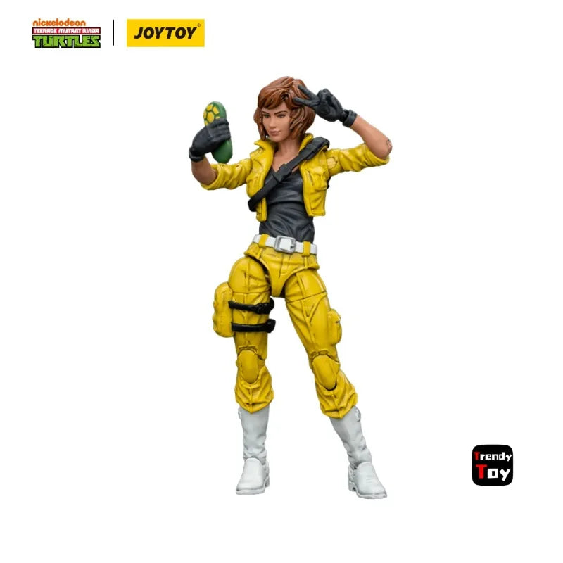 In Stock JOYTOY 1/18 Action Figure TMNT Ninja Turtles Splinter April O'Neil Anime Model Toys Gifts Collection