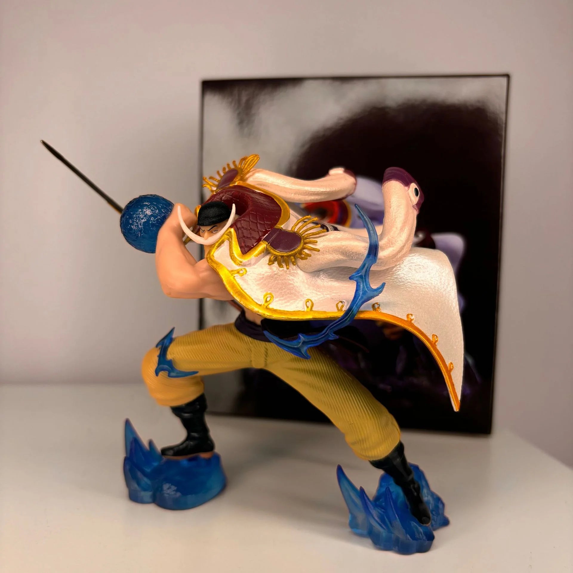 One Piece LX Battle Whitebeard - 13CM Battle Form Boxed Statue Model Handmade
