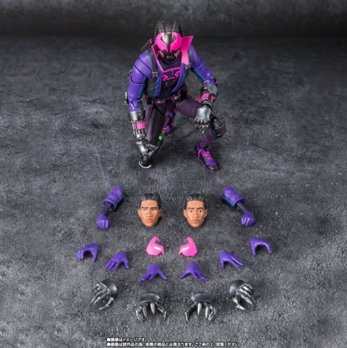 Bandai Tamashii Web Shop Limited S.H.Figuarts Miles G Morales Spider-Man Across The Spider Verse Action Figure Model Toy Gift