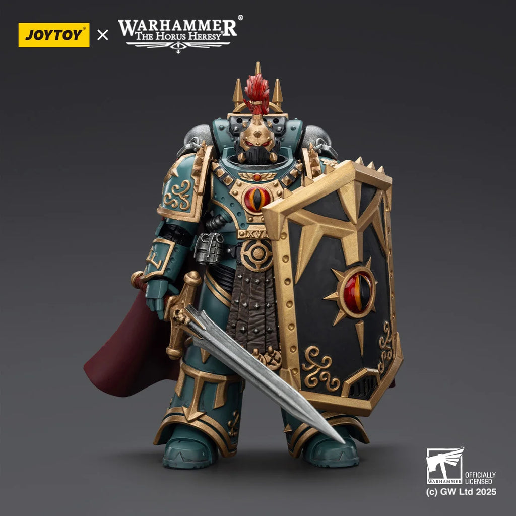 【Vorverkauf】 Joy Toy Warhammer 40K Sons of Horus Little Horus Aximand Captain der 5. Kompanie 1/18 Actionfigurenmodell