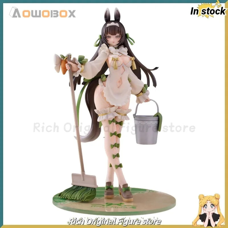 【In Stock】Original AOWOBOX MAGI ARTS HMTI Extra-race Ma Niang Maid Outfit Little Green 1/7 Scale Anime Figure Model Toys