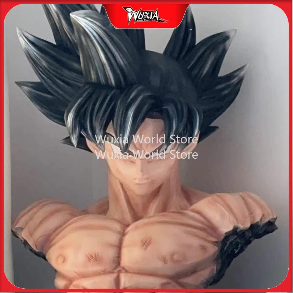 New 45cm Son Goku Bust Sculpture Figure DRAGON BALL Anime Figure Collection Desktop Ornament Decorations Best Gifts for Children
