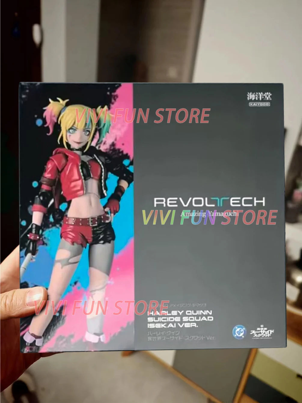 In Stock Kaiyodo Harley Quinn SUICIDE SQUAD ISEKAI VER. Movability Model Toys Revoltech AMAZING YAMAGUCHI The Clown's Girl