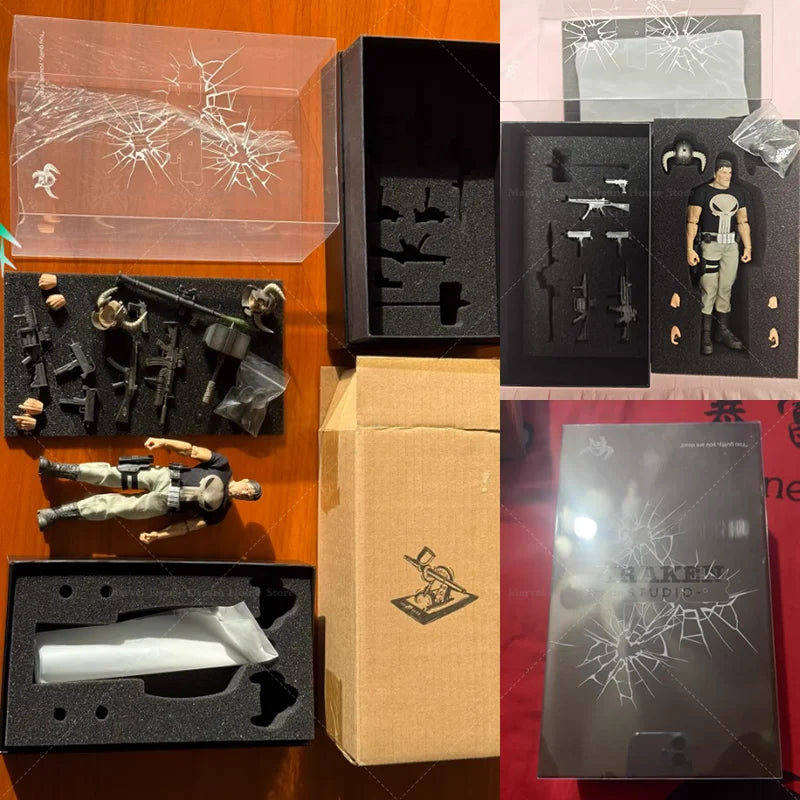 1/12 Scale Ancient Hammers Axes Swords And Modern Guns Urban Crime Punisher 6-inch Full Set Action Figure Soldier Kraken Studio