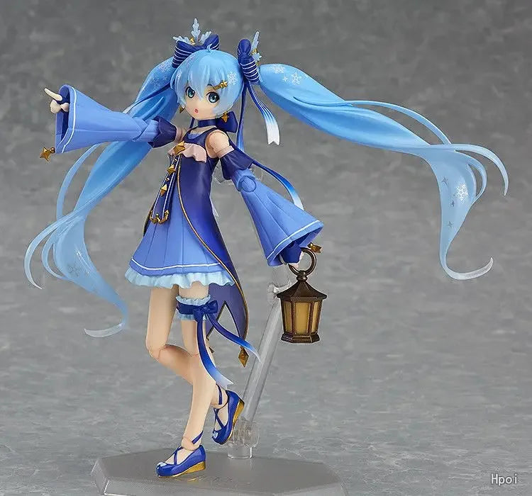 In Stock Original Figma VOCALOID  Miku Rabbit Yukine Princess Snow Miku Action  Figures Toys Gifts