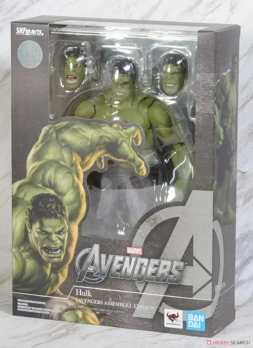 Bandai Shf Marvel Avengers Endgame Edition Captain America Iron Man Mk6 Thor Hulk Action Figure Collectible Gift Toy【In Stock】