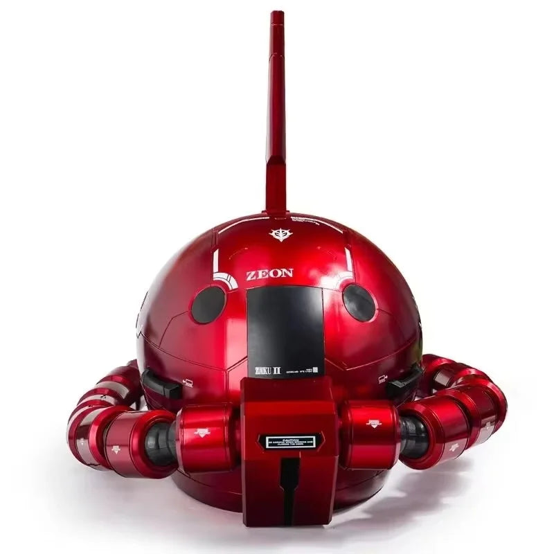 Zaku Wearable Helmet Cosplay Prop Replica With Water Slide Decals Base Usb Charging Cable Trendy Anime Figure Model Collect Toy
