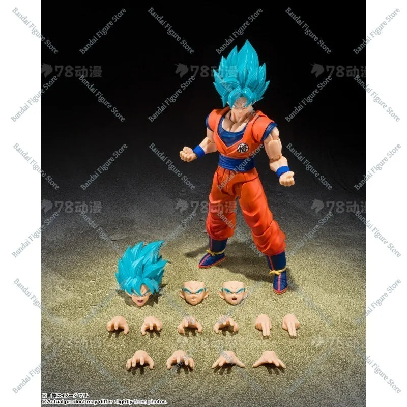New Products Bandai S.H.Figuarts Dragon Ball Z Super Saiyan God Vegeta Goku Burdock Dodoria Zarbon Anime Action Figure Toy Gift