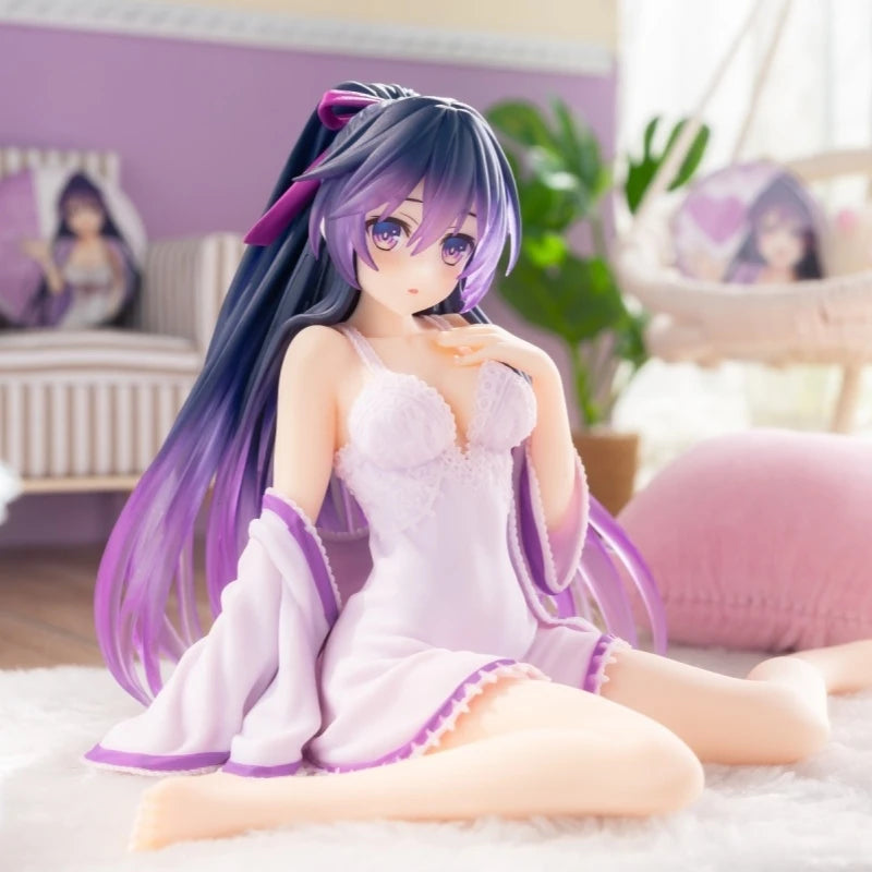 10 cm Anime DATE A LIVE Figur Yatogami Tohka Pyjamas Sitzende Pose Aciton Figur PVC Modell Spielzeug Modell Statue Sammlung Kinder Geschenk