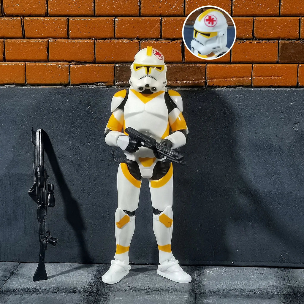Star Wars 3.75 Inch  Clone Trooper 1/18 Airborne 501st 212th 187th Legion  Shock Action Figure REX ARF P1 P2 Toys Model Loose