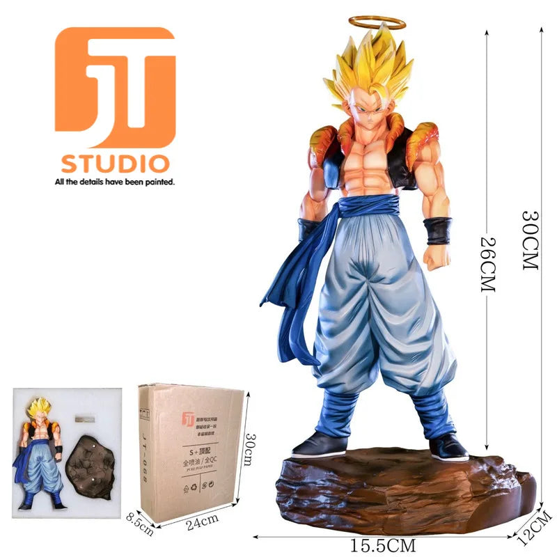 JT Studio Dragon Ball Z Goku Vegeta Gogeta SSJ1 SSJ2 SSJ4 SSJ3 Vegetto Dragonball Anime Model Figure GK Statue DBZ Figurine Toys