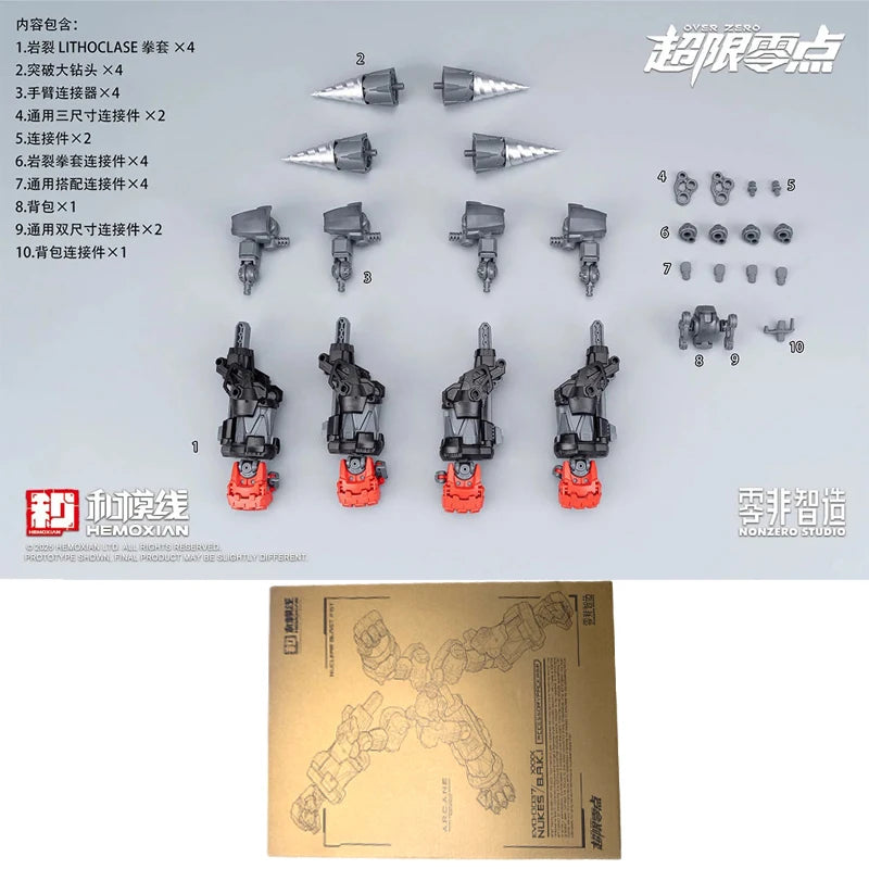 【IN STOCK】HEMOXIAN OVER ZERO 1/10 Vol.3 Boxer BAKI Assembly Model Kit Robot Action Figures Plastic Model Toys Halloween Gifts