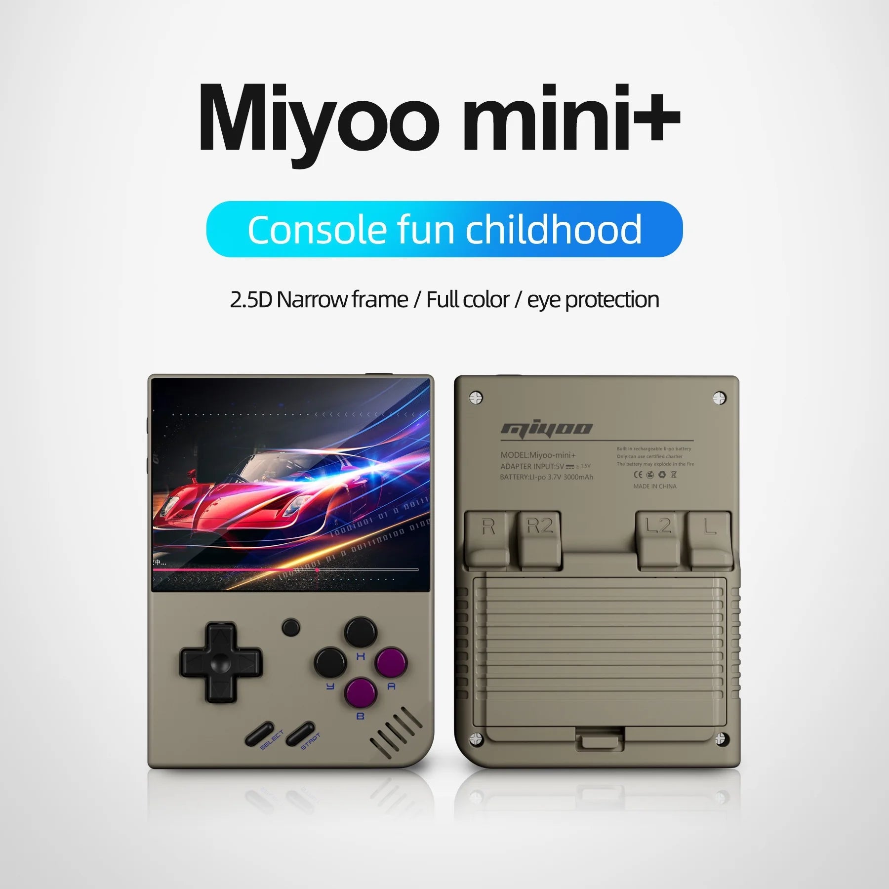 Miyoo Mini Plus Open Source Retro Express Editio Game Console Portable Gba Gaming Ps1 Nostalgic Style Handheld Game Players Gift