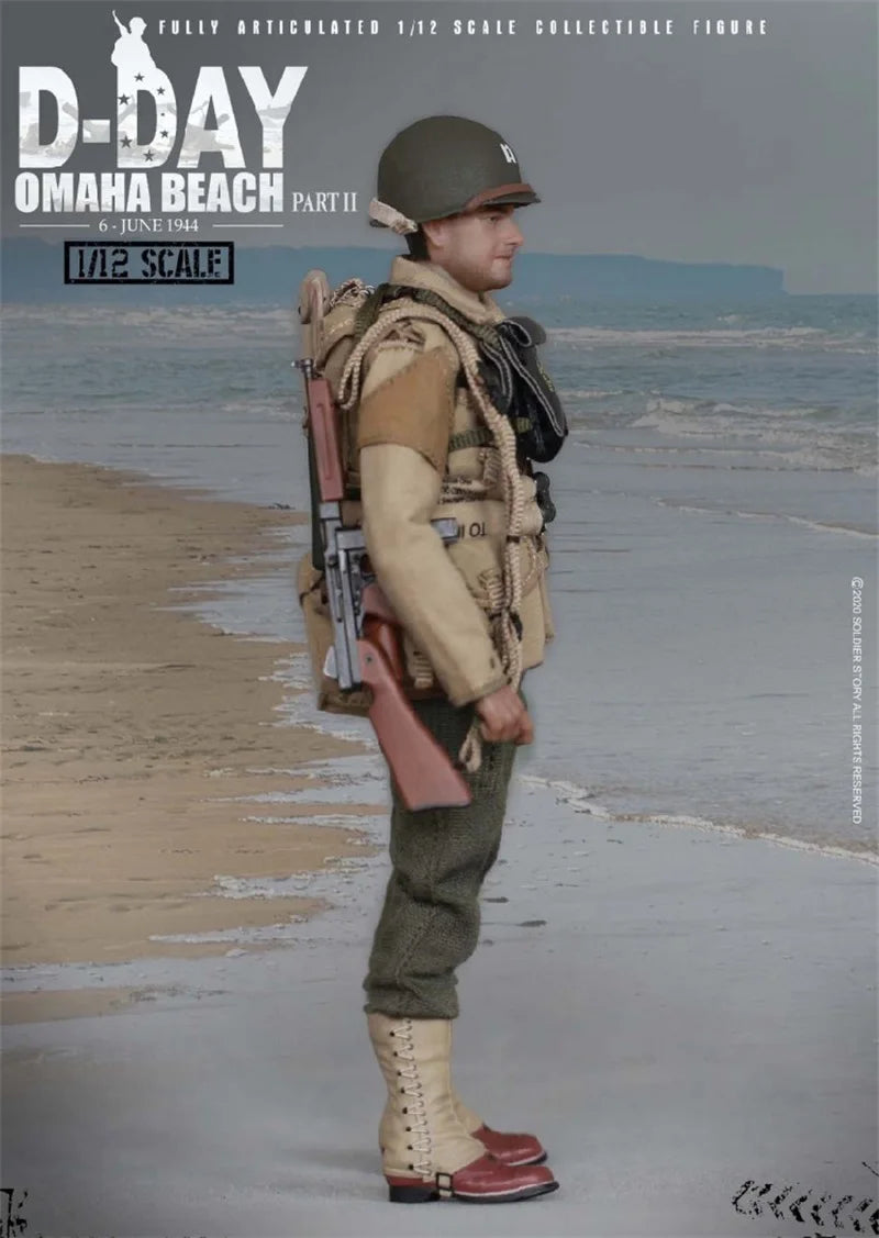 Soldier Story SSM-004 1/12 Male Soldier US. 2nd Ranger Battalion Captain 6'' Action Figure Model Toy In Stock