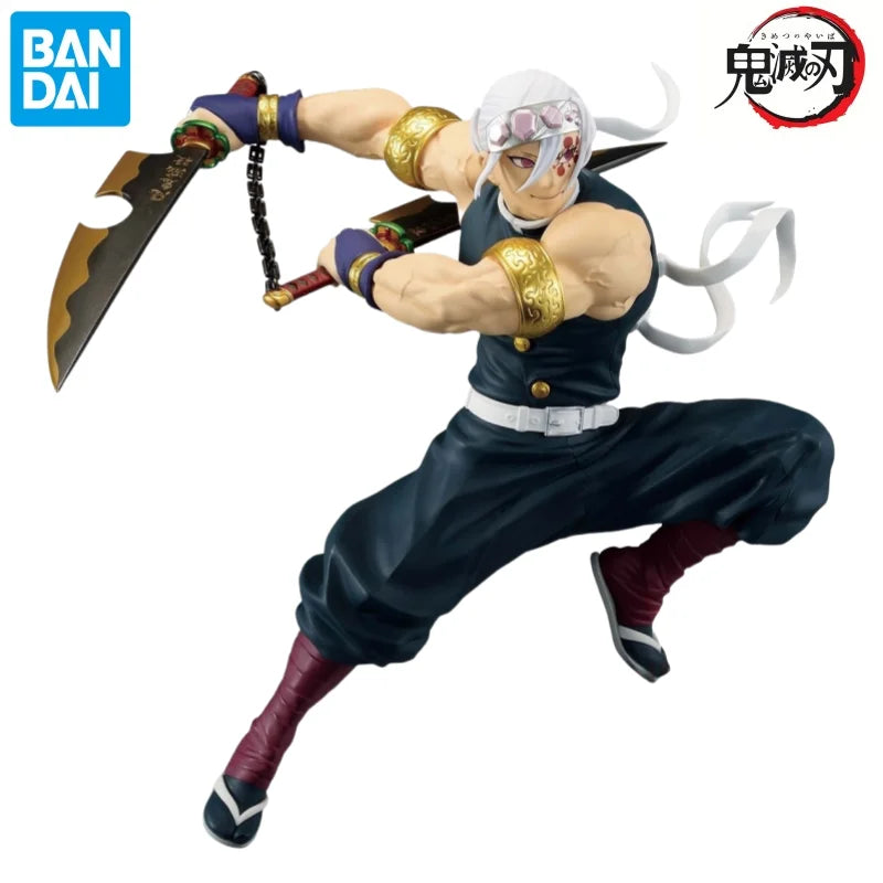 В наличност, кукла Bandai, чисто нова в кутия, Demon Slayer, Vibration Stars Limited, аниме герои Uzui Tengen, гаражен комплект, колекционерска