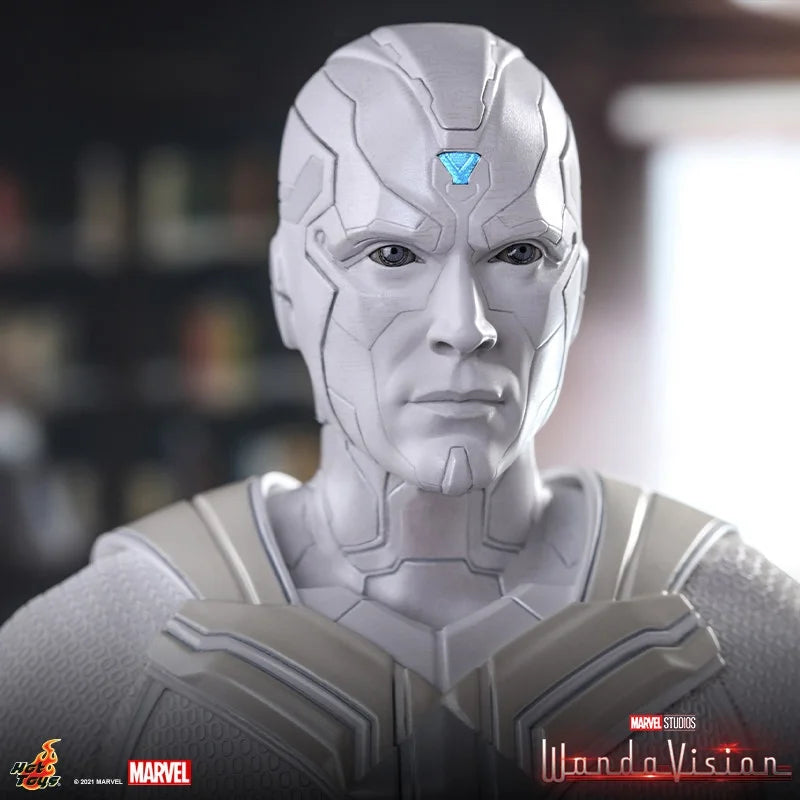 HotToys White Vision 1:6 Collectible Action Figure Premium Poseable Model from WandaVision Gift for Adult Collectors