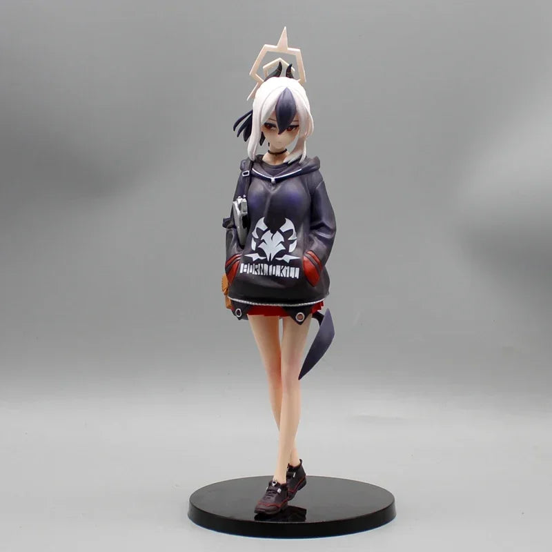26cm Games Toys Blue Archive Kayoko Figure Hooded Sweatshirt Kayoko Onikata Figure Beautiful Girl Figurine Anime PVC Toys Gifts