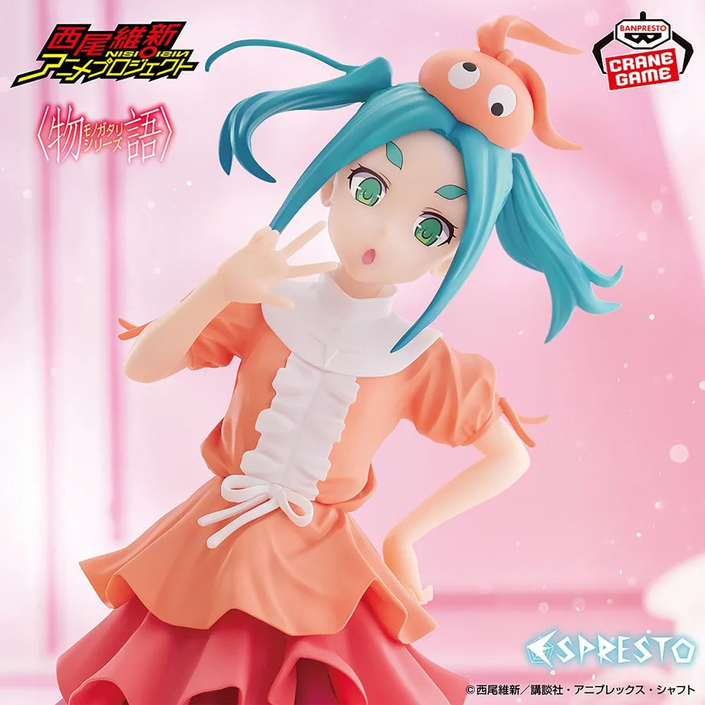 In Stock Bandai Original Genuine Banpresto Anime Tsukimonogatari ESPRESTO Sweet Bloom Ononoki Yotsugi 23cm Model Toy Figure Gift