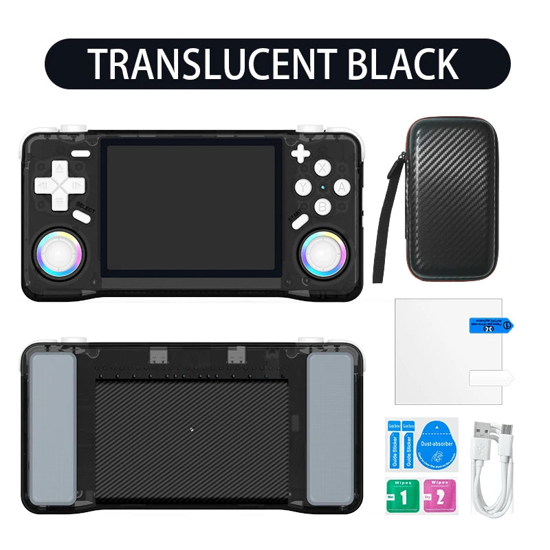 2025 New Retro XF35H Handheld Video Game Console Portable 3.5 Inch IPS Screen 128GB Preloaded Games Linux System Pocket Player