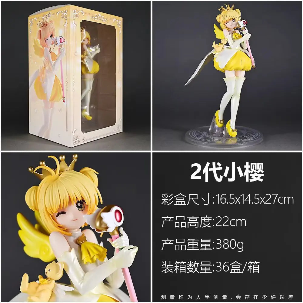 Pretty Girl 2nd Generation Sakura Magic Card Girl Wood Honjo Sakura Koke Handmade Ornament