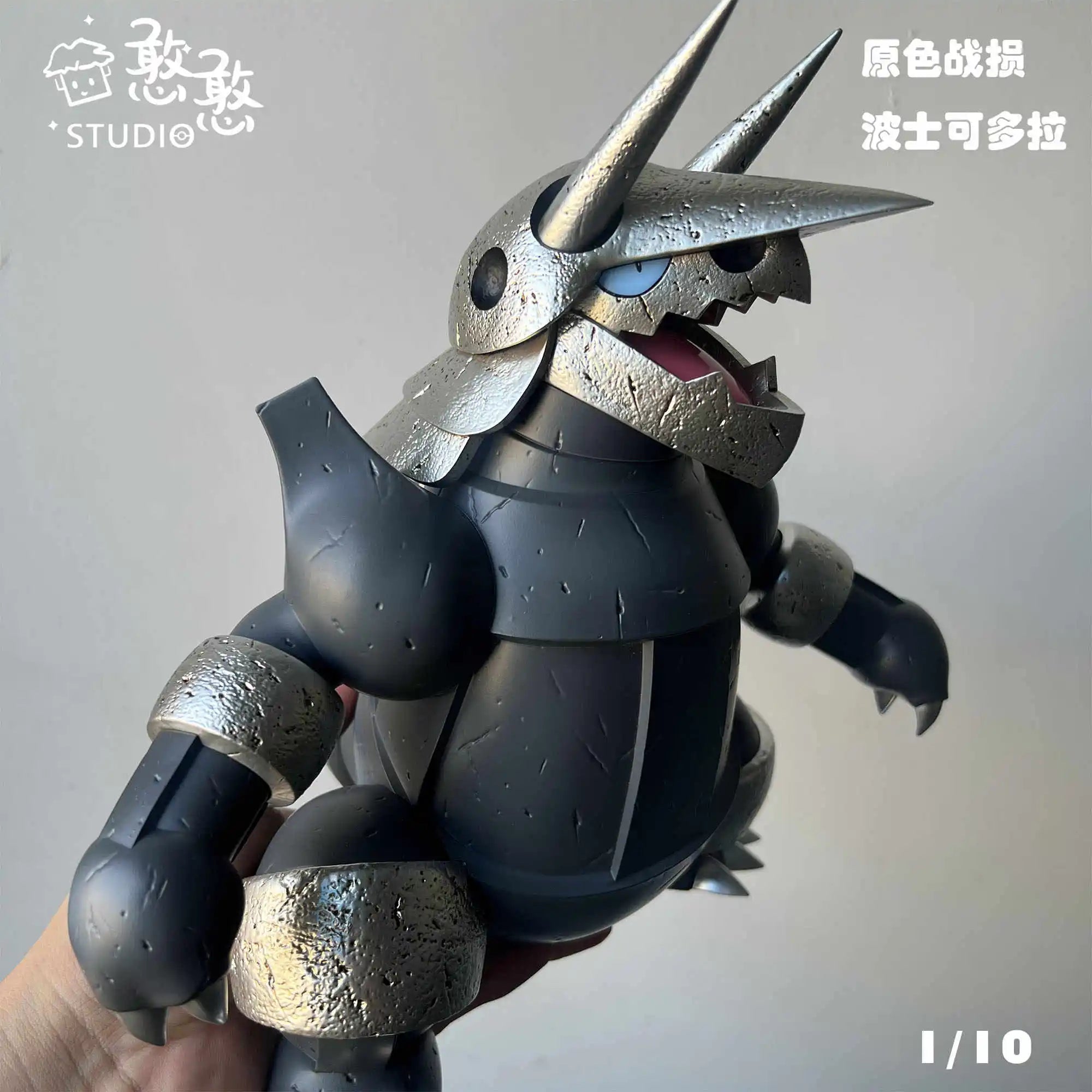 Cartoon Large size Pokemon 1/10 GK Resin Aggron Anime Action Figure Model Toys Gift for Birthday