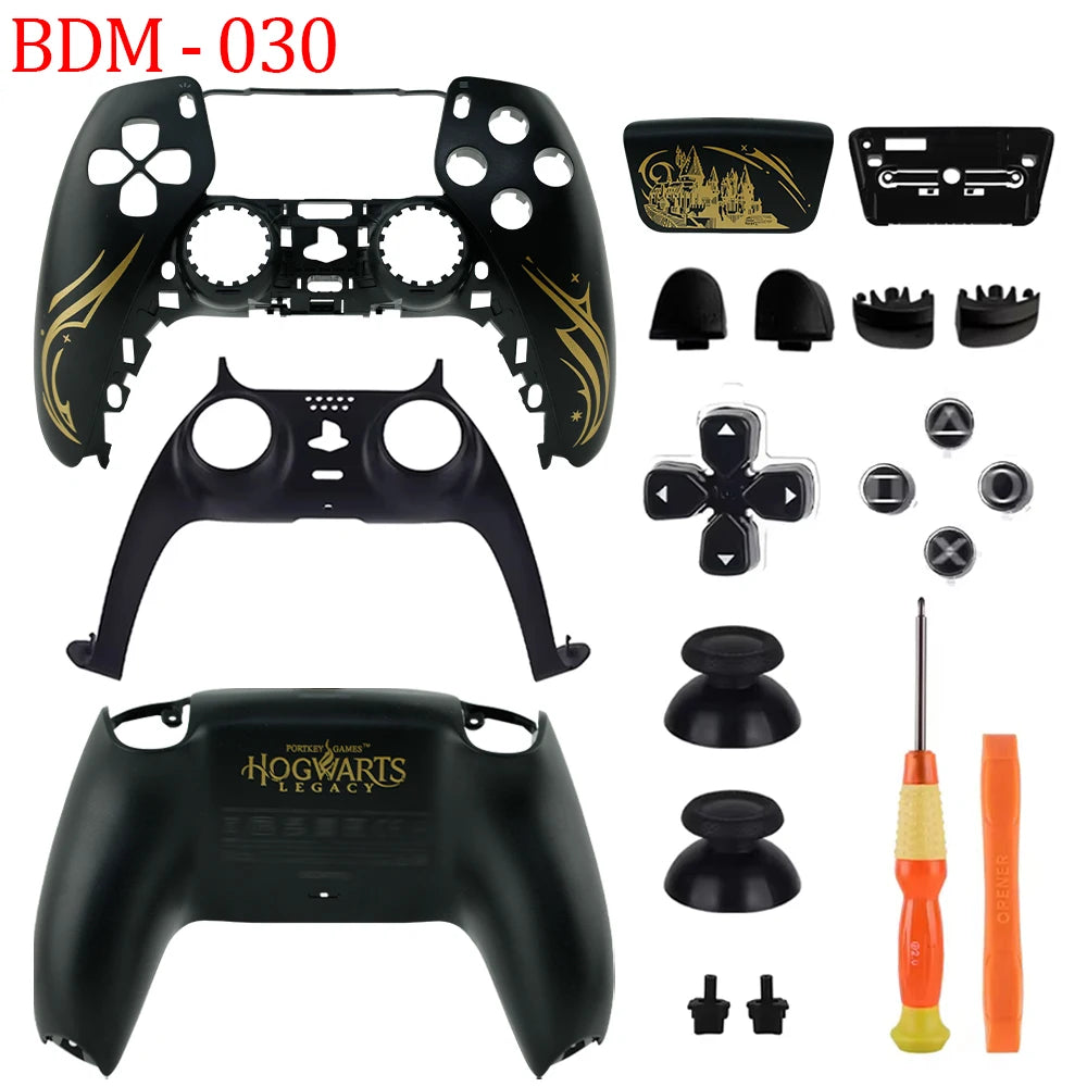 For PS5 Controller Limited Customized Housing shell kit BDM-010/020/030/040/050 Front Back Touchpad Cover Shell 3D Cap Buttons