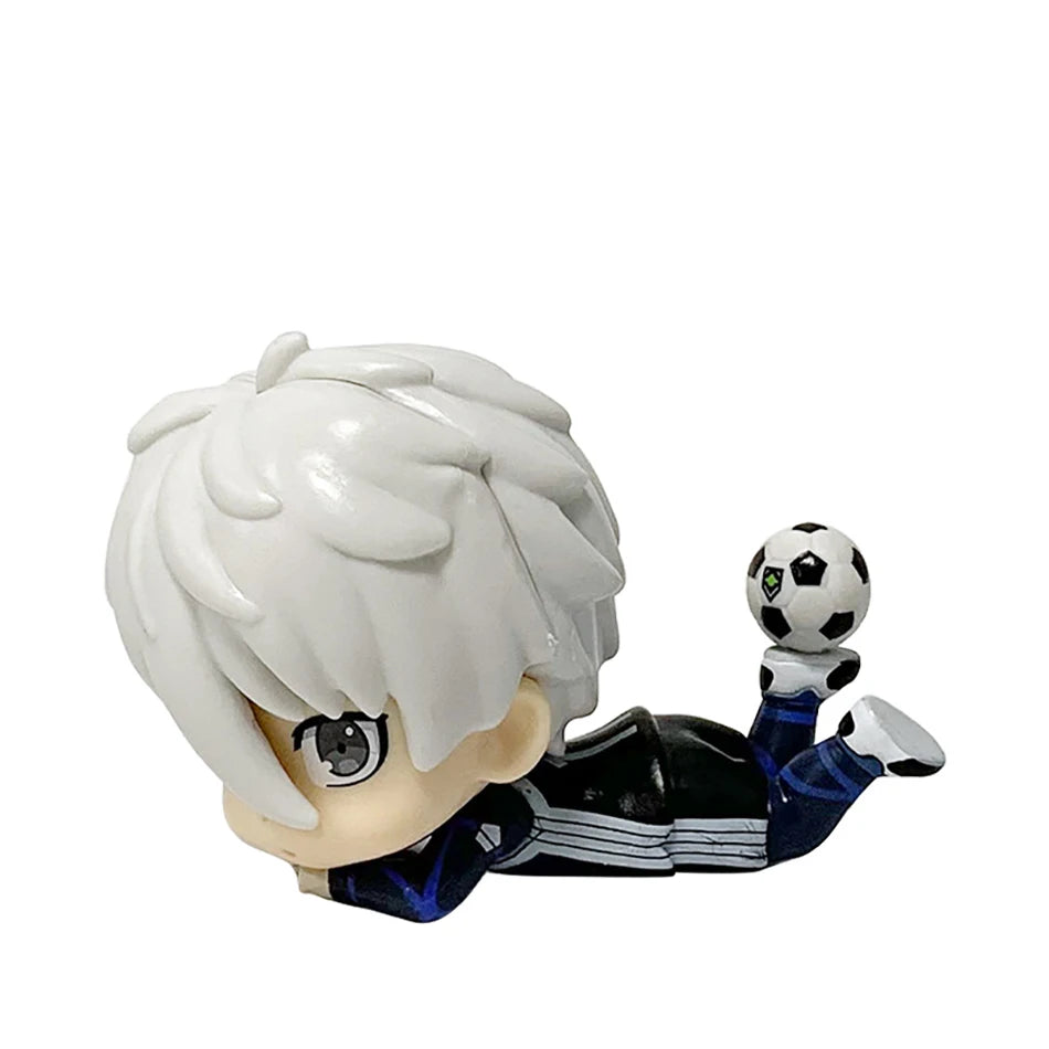 Anime Football Blue Lock lIsagi Yoichi Nagi Seishiro Cosplay Cartoon Standing Sign Figurine Ornament Figures Model Kits Gift