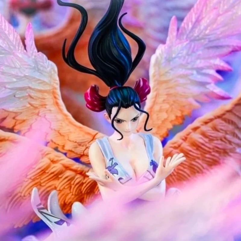 In Stock 35cm One Piece Six Wings Nico Robin Model PVC Anime Figure Tabletop Ornament Collection Double Head Birthday Gift Toy