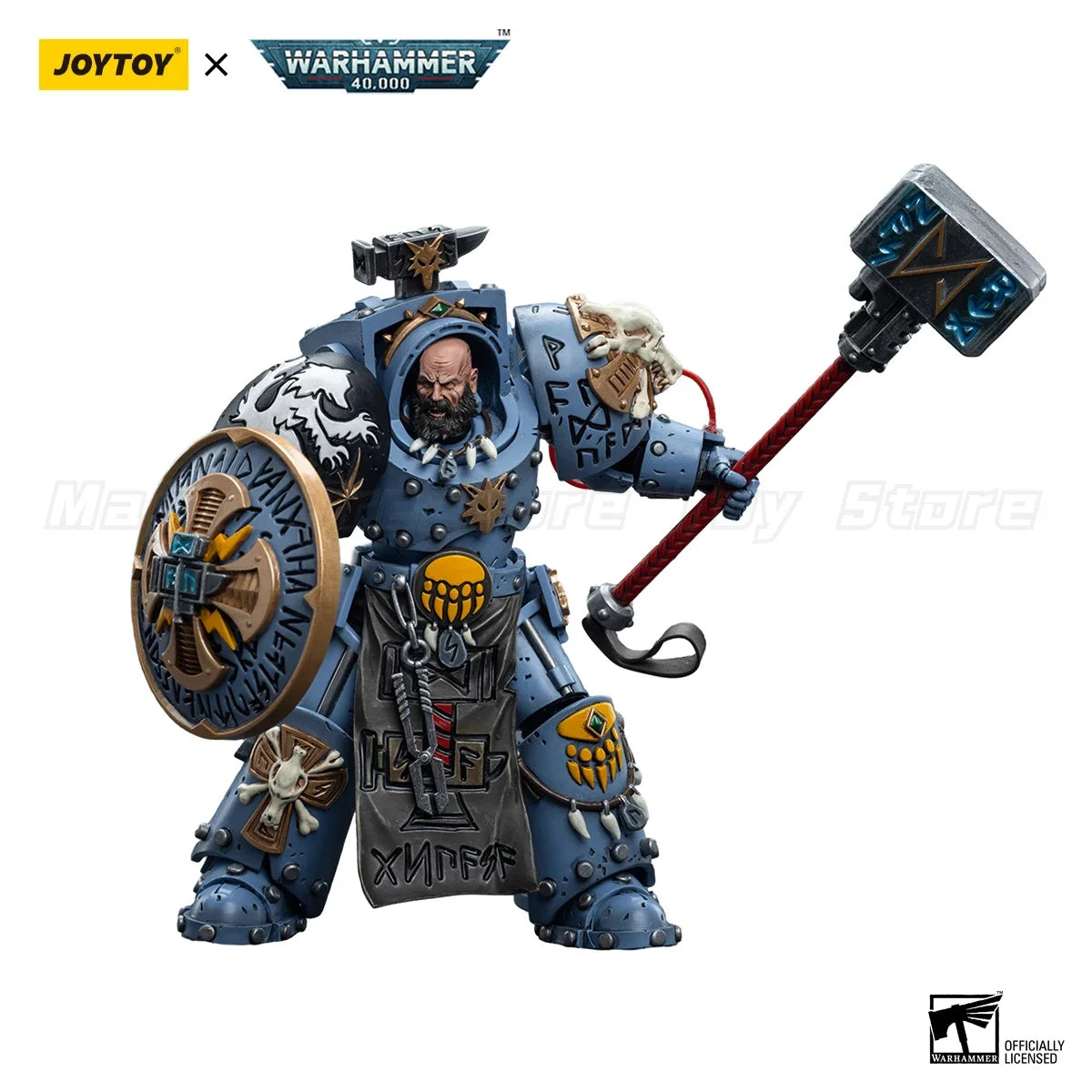 【MT】JOYTOY Warhammer 40K Space Wolves Arjac Rockfist Model Toy Gift 1/18 Action Figure