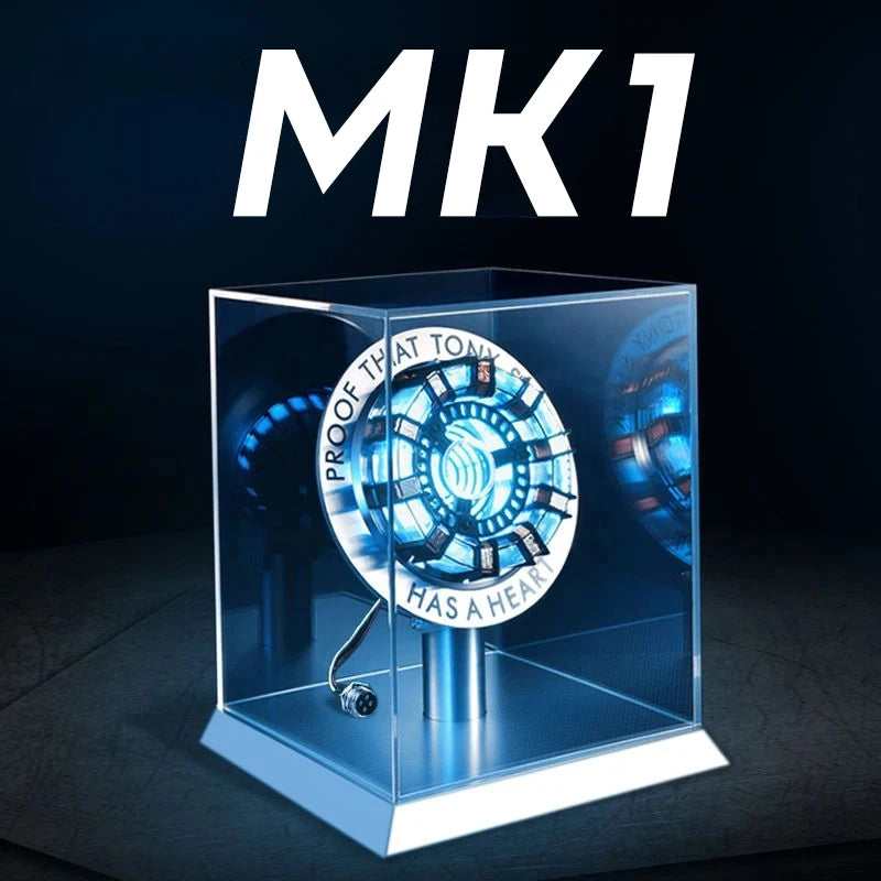 New Sale:  Man Mk1 and Mk2 Arc Reactors Tony Stark's Heart of Mark Armor Avengers Figures with LED Lights 1:1 Chest lamp toy edc