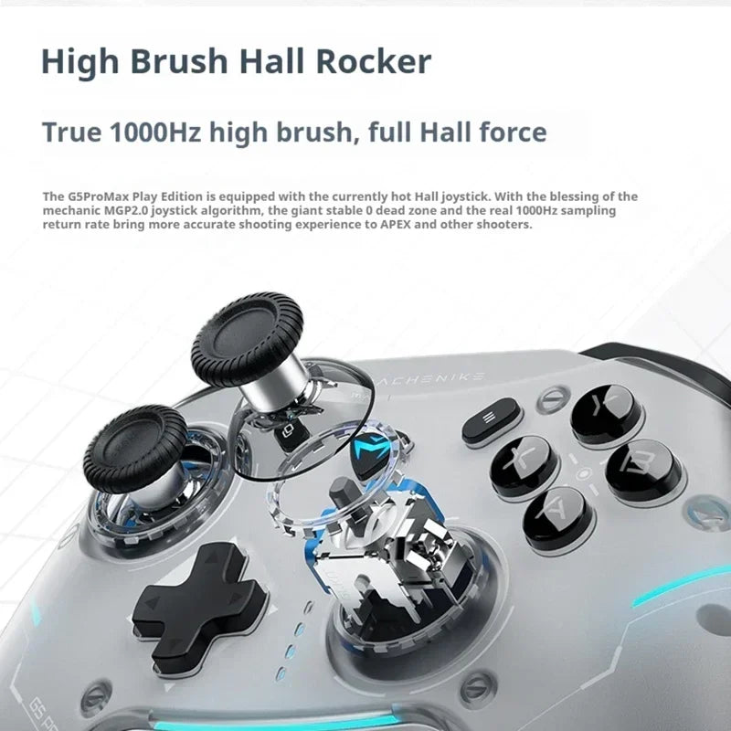 Gamepad Gaming Controller Tri-Mode Fps Wireless Game Pad Elite Hall Trigger Joystick For Switch Pc Steam