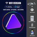 LED Smart WIFI Dreieck Wandleuchte RGB Innenatmosphäre Licht APP Musiksynchronisation Spielzimmer TV Schlafzimmer Dekoration 