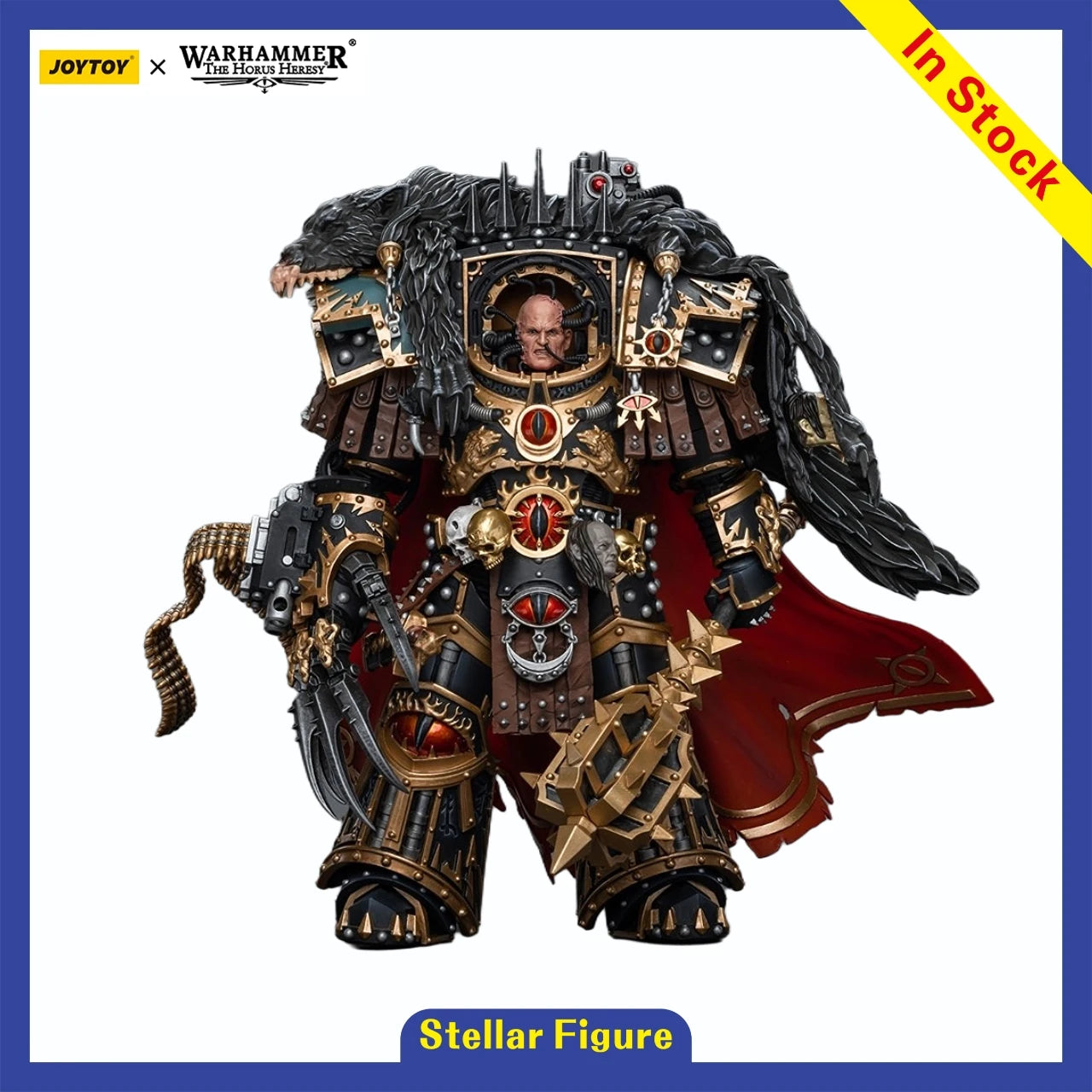 【SF】JOYTOY 1/18 Action Figure Warhammer 40K Sons of Horus Warmaster Horus Primarch of The XVlth Legion  Prime Model Toy Gift