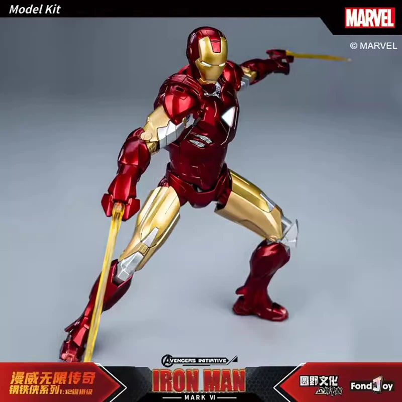 Fondjoy The Avengers Iron Man MK6 Joints Moveable Action Figures Toy 15cm ABS Material Model Toy Boy Birthday Gifts Hoilday Gift