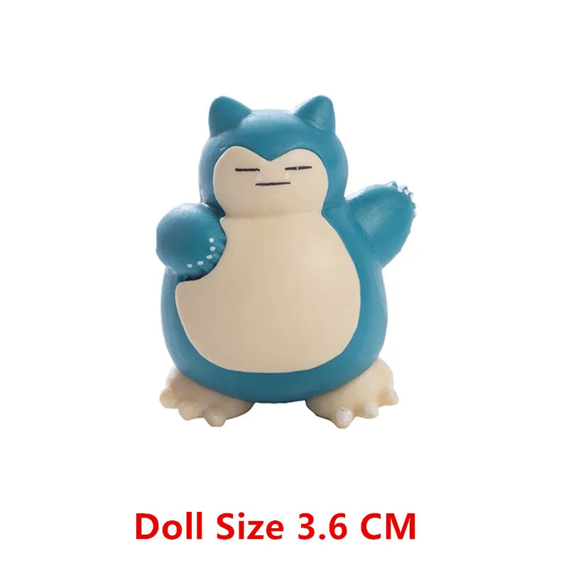 3-7 Cm PokemonCartoons Anime Figure Pikachu Mew Snorlax Charmander Cosplay Collection Pet Pocket Monster Action Model Toy Gifts