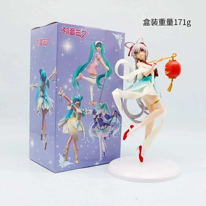 Anime Hatsune Miku Figure Wedding Dress Action Figures Kawaii Swimsuit Vocaloid PVC Collectible Model Toys Girl Gift