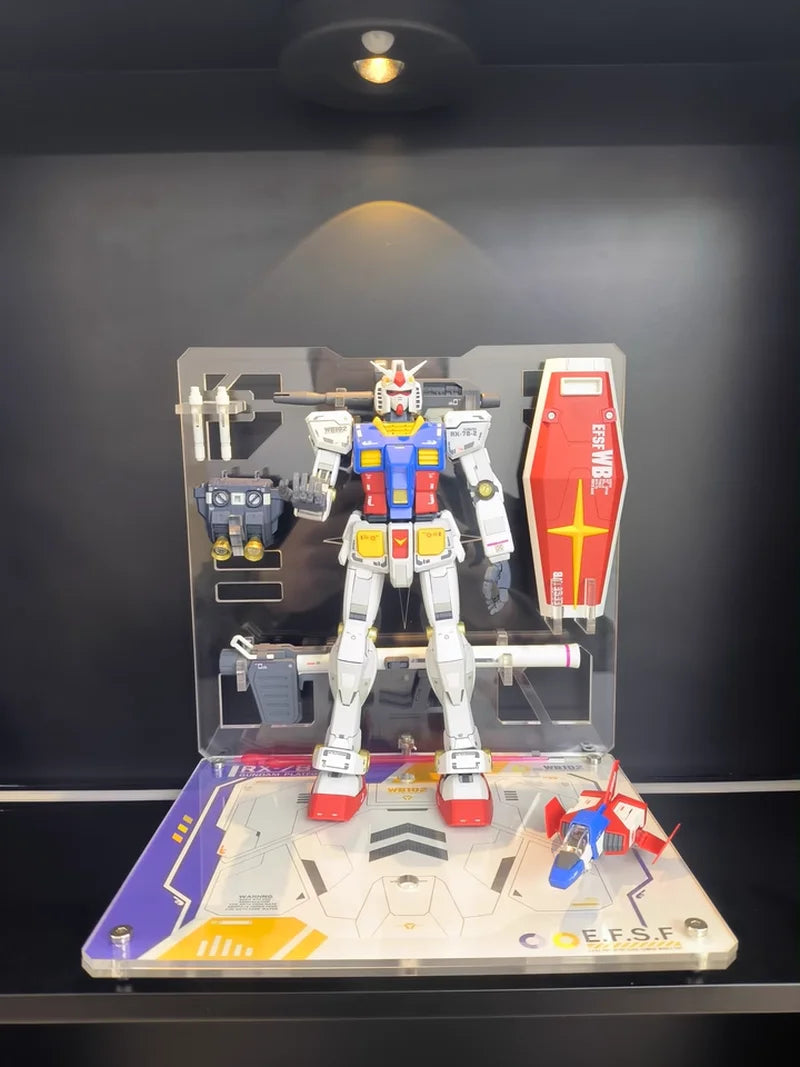 XingChuang Studio RG/MG/PGU RX-78-2 Prototype 2.0 Model Stand Rack Display Base Action Figure Accessory Kit