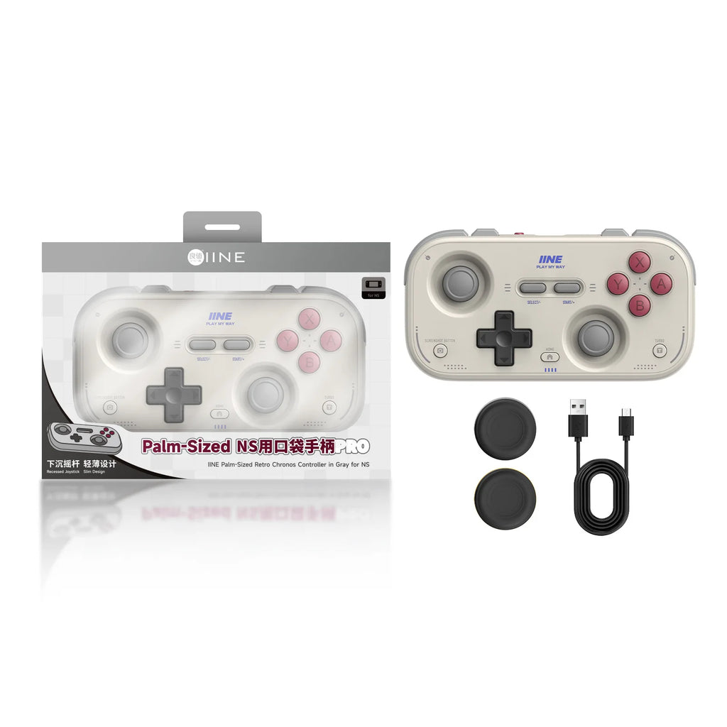 IINE Pocket Retro Game Controller Compact Portable with Hall Joysticks 1000Hz Recessed Joystick Customizable Controls For Phone