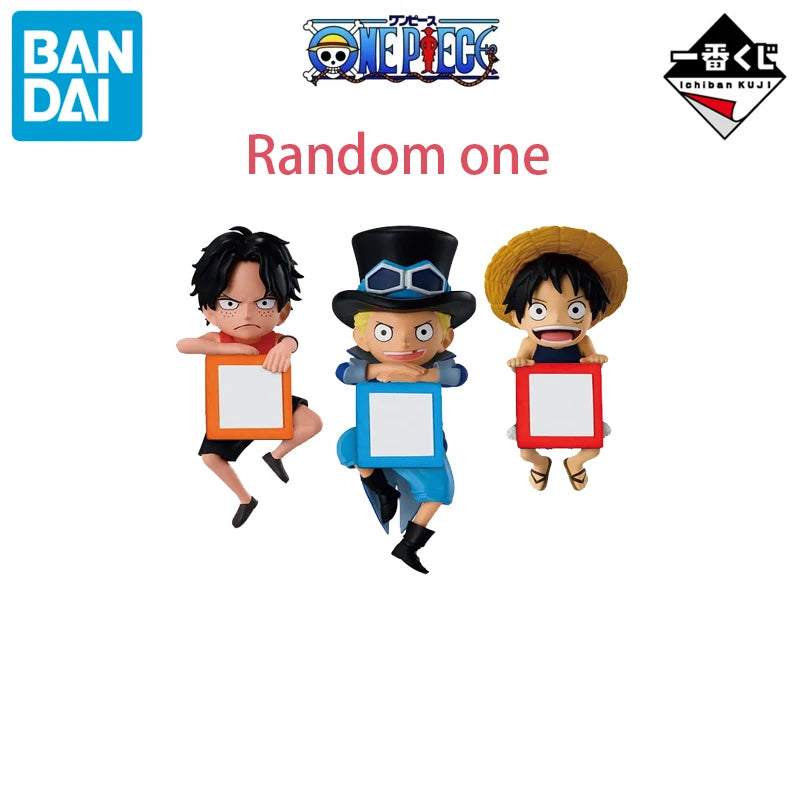 BANDAI Original Ichiban Kuji One Piece Anime Luffy Sabo Ace Bonney Kuma Robin Saul Action Figure Toys Gifts Model