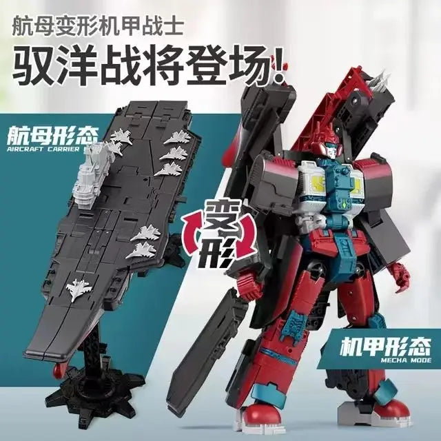 Marine Morphers Transformation Combined Robot Hainan Ship Large Shandong Model Alloy Parts Warships Collectible Figures Kids Toy