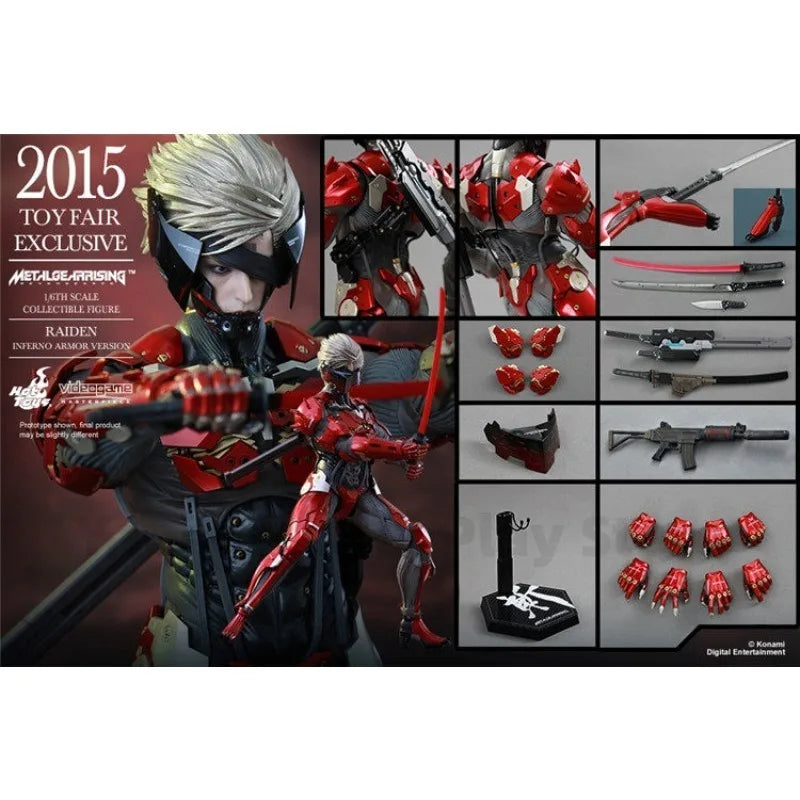 In Stock HOTTOYS HT 1/6 VGM19 Metal Gear Rising Red Thunder Venue Limited Edition Action Figure Model Gift Collection