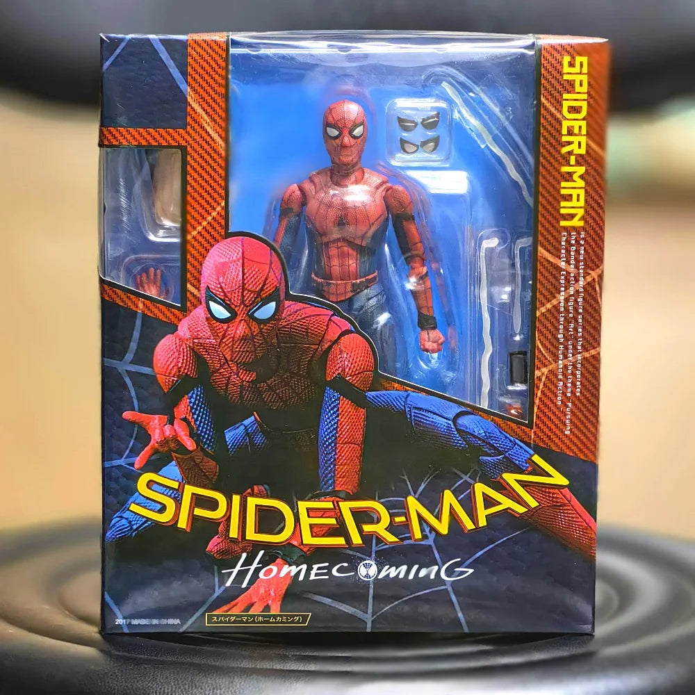 SHF Spider-Man Action Figure Model Anime Spiderman Homecoming Peter Parker Figurine PVC Collection Movable Toys for Gifts