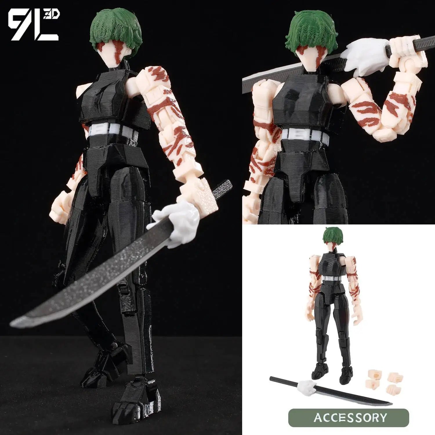 9L3D Gedruckt Lucky Dummy 13 Jujutsu Kaisen Gojo Satoru Toji Yuji Sukuna Anime Action Figuren Mannequin Yuuta Rika Modell T13 Spielzeug