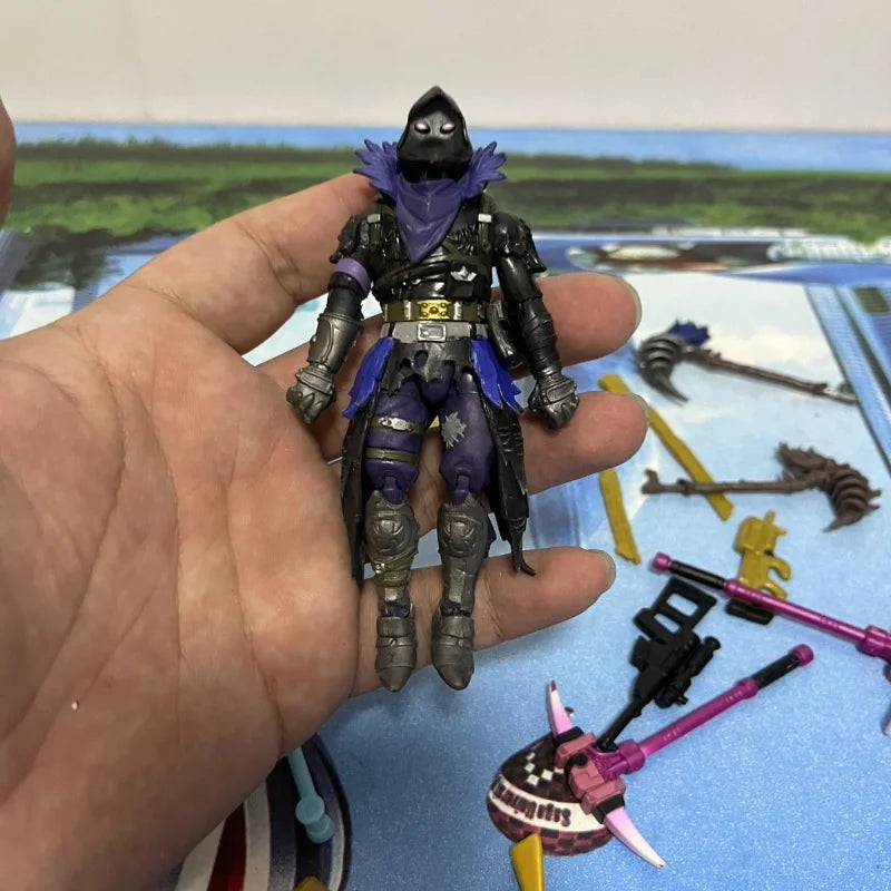 10cm Fortnite Action Figure Model Toy Game Figure RavenJoint Mobility PVC Figures Model Toy Doll Kids Birthday Christmas Gift
