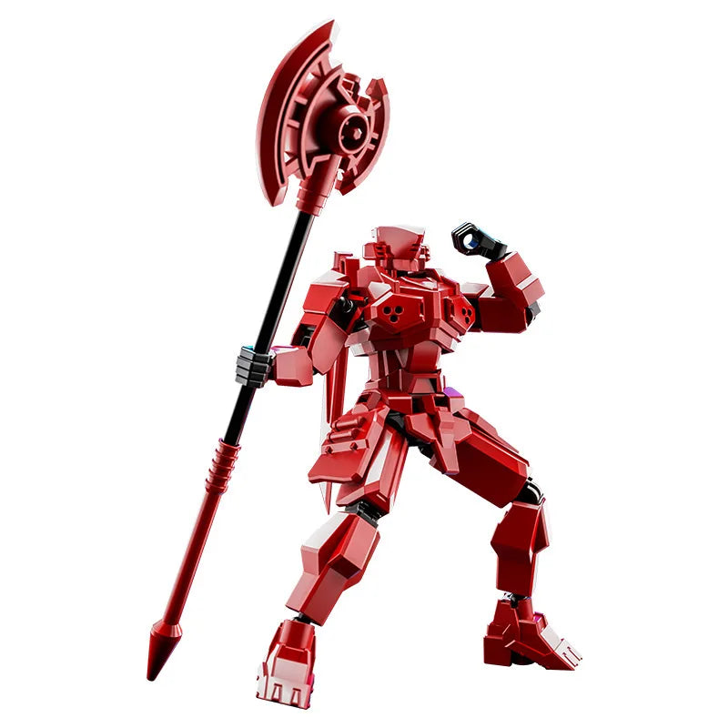 Lucky 13 Multi Joint Action Figure Knight Justice Shield Mecha Toy Model Robot Doll Gift for Boys